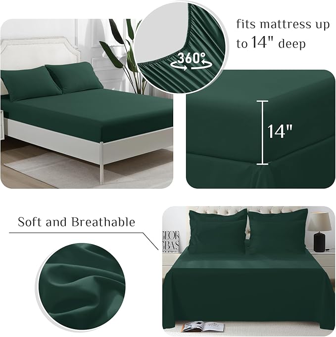 JOLLYVOGUE Twin XL Comforter Set, Ultra-Soft Bed in a Bag Twin XL Size 5 Pieces - Image 4
