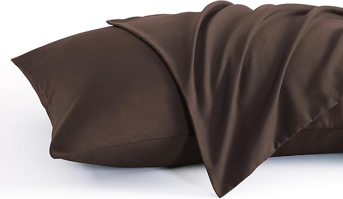 NTBAY Standard Pillow Cases Set of 2, 2 Pack Brushed Microfiber 20x26 Pillow by NTBAY