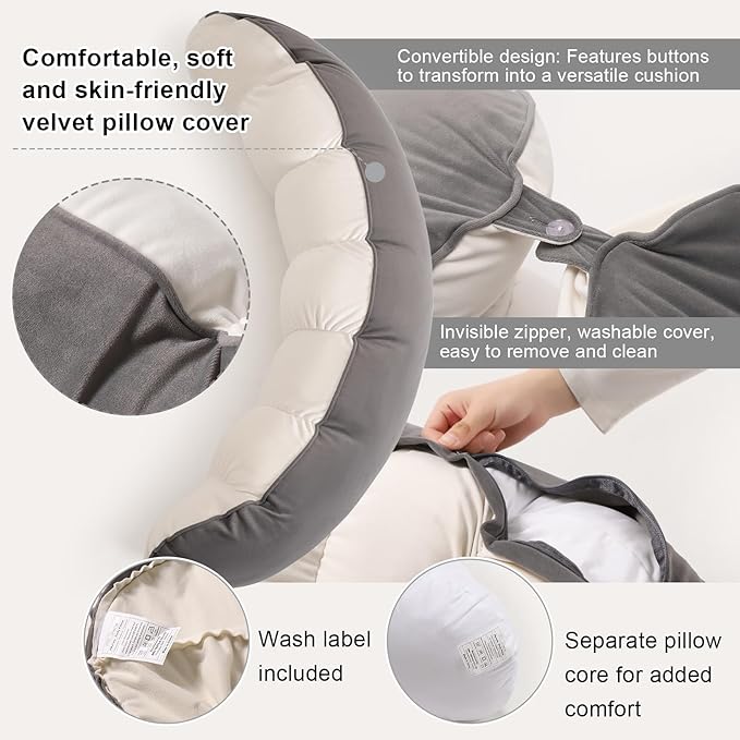 Peallow – Long Round Body Pillow - Image 4
