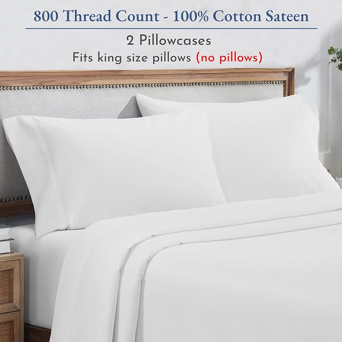 Heirloom Soft, Smooth & Thick Certified 800 Thread Count 100% Cotton Sateen - Image 4