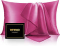 INFIIXSO Silk Pillow Cases 2 Pack Standard Size, Ultra Smooth & Soft Mulberry by INFIIXSO