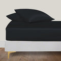 LINENWALAS Fitted Sheet Only Viscose Derived from Bamboo, Bottom Sheet by LINENWALAS