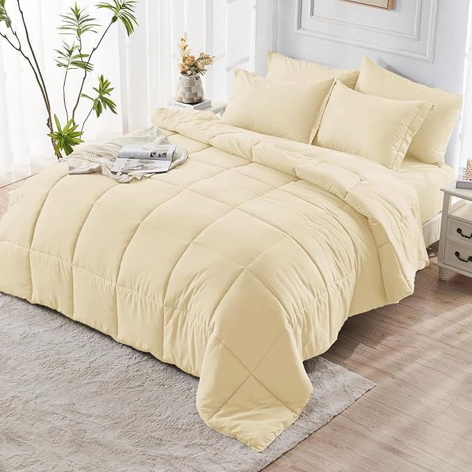 JOLLYVOGUE California King Comforter Set, Ultra-Soft Bed in a Bag Cal King Size - Image 8