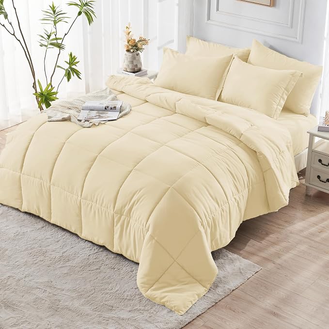JOLLYVOGUE King Comforter Set, Ultra-Soft Bed in a Bag King Size 7 Pieces - Image 8