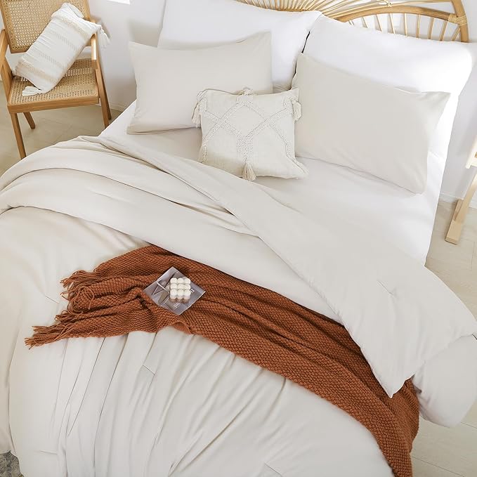weigelia Beige Comforter Set King Size - Image 6