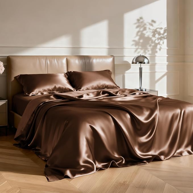 Love's cabin Twin Satin Sheets Sets - Image 2
