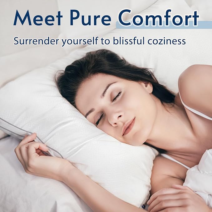 viewstar Bed Pillows Different Sizes Set of 2, Hotel Quality Cooling Down - Image 2