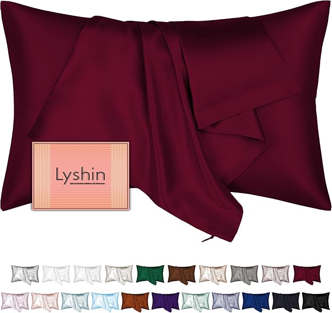 Silk Pillow Cases Standard Size by LYSHINSILKPILLOWCASES
