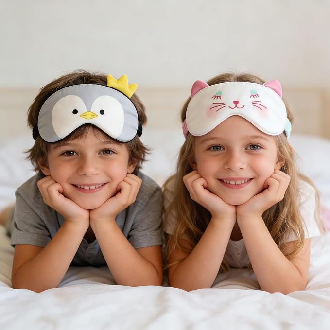 Orose Kids Silk Sleep Mask Cute Adjustable Original Design - Image 7