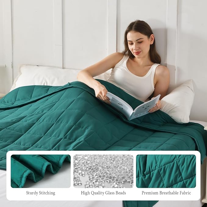 Topblan Weighted Blanket for Adults 20lbs, Soft Cooling Weighted Blankets - Image 6