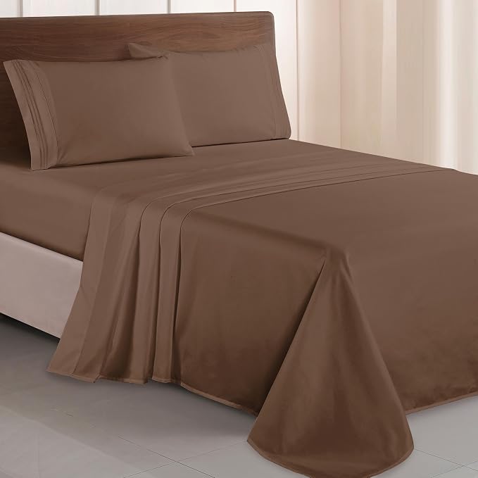 Elegant Comfort Luxurious 1500 Premium Hotel Quality Microfiber Three Line by ELEGANTCOMFORT
