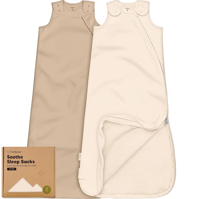 2-Pack Organic Baby Sleep Sacks, 100% Cotton by KeaBabies