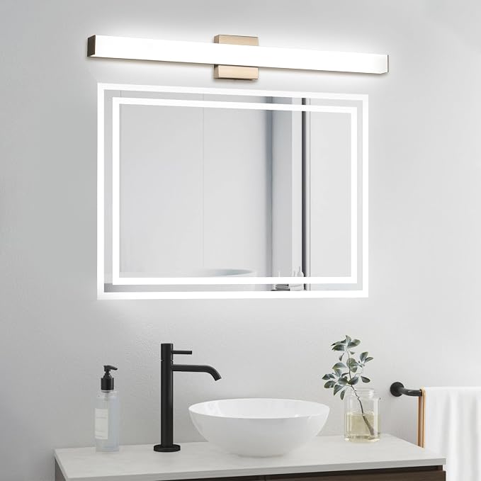 LED Bathroom Vanity Light Fixtures 31.5in Brushed Nickel, Dimmable24W 4000K - Image 6