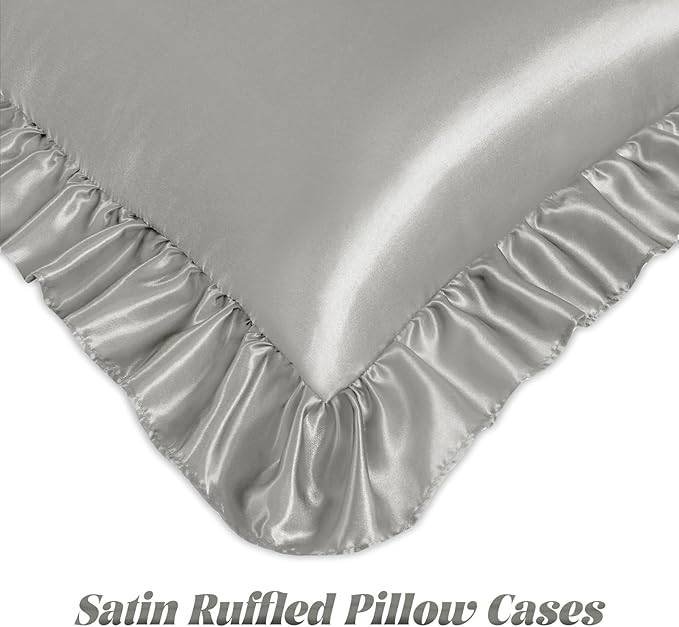 Homiest Ruffle Satin Pillowcase - Image 4