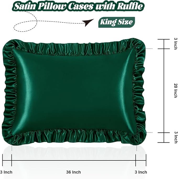Homiest Ruffle Satin Pillowcase - Image 3