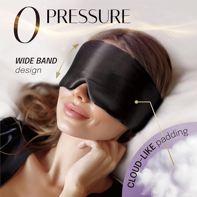 Silk Sleep Mask Soft Pressureless: 100% Mulberry Silk - Image 4