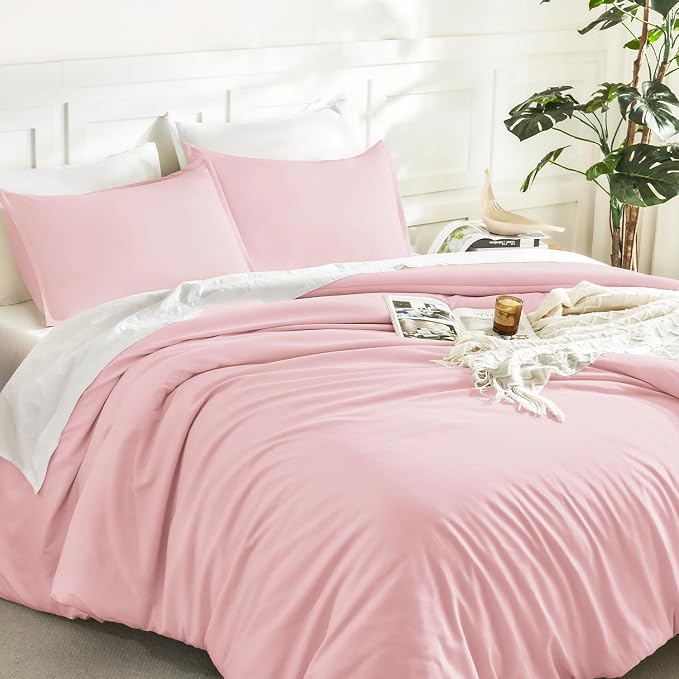Litanika Pink Twin/Twin XL Comforter Set, 2 Pieces Girls Teen Kids Cute Soft - Image 5