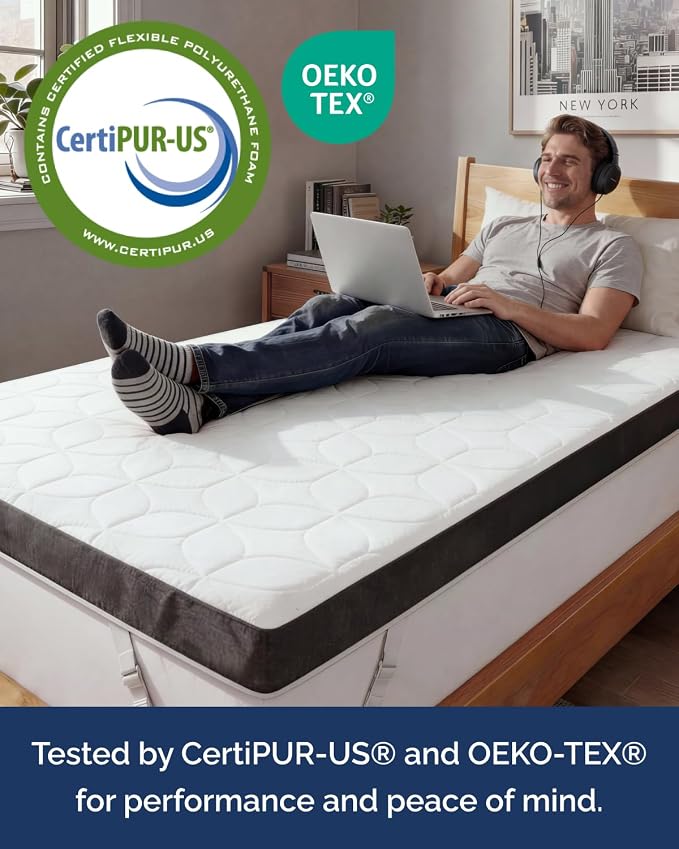 Memory Foam Mattress Topper - Image 8