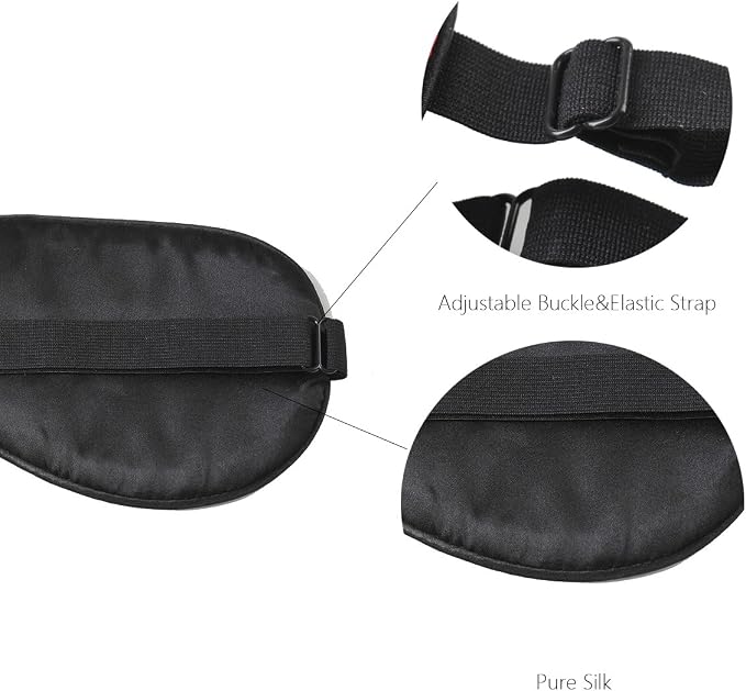100% Natural Silk Sleep Eye Mask Kids, Cute Night Sleeping Mask - Image 4