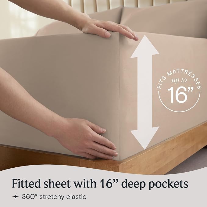 LuxClub 4 PC King Sheet Set, Breathable Luxury Bed Sheets, Deep Pockets 18" - Image 6