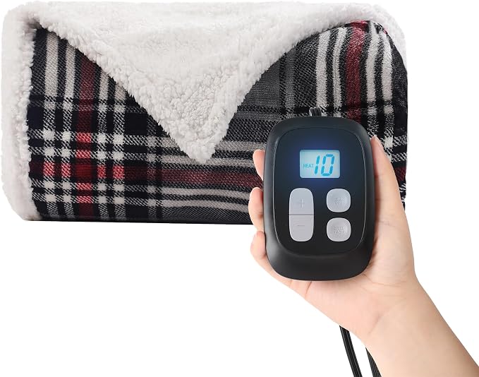 Heated Blanket Electric Blanket Full Size 72''x84'' by Minervada
