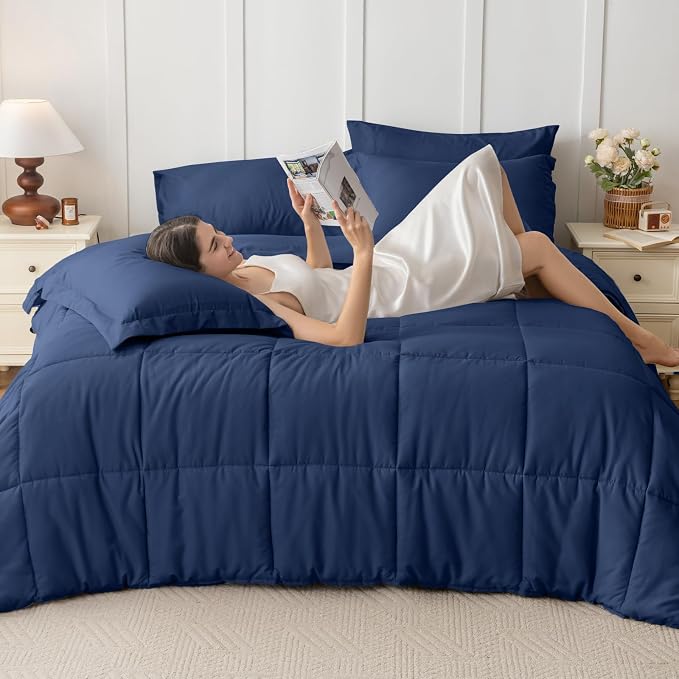 JOLLYVOGUE Full Comforter Set, Ultra-Soft Bed in a Bag Full Size 7 Pieces - Image 6