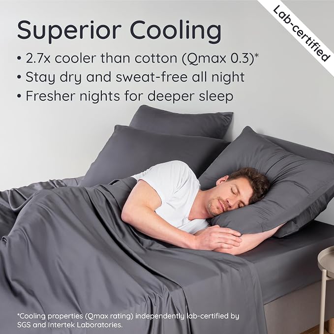 Bambaw 100% Viscose Derived from Bamboo Full Fitted Sheet, Deep Pockets - Image 3