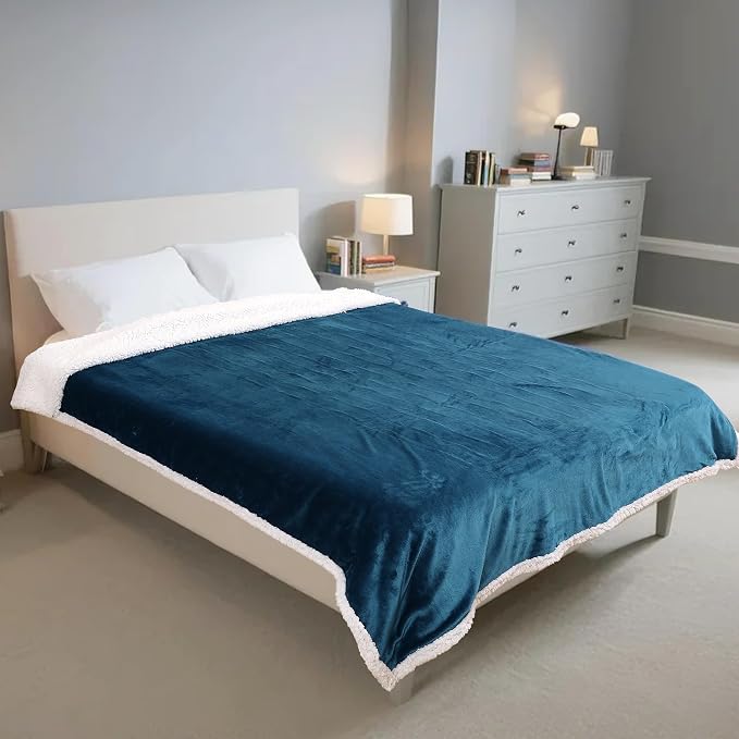 LaffyLo Heated Throw Blanket 50 x 60, Fast Heating Electric Blanket, Dual-Sided - Image 6