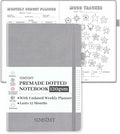 Dotted Journal Notebook with Premade Bullet Templates, Pre-made Dot Grid by SIMSIMY