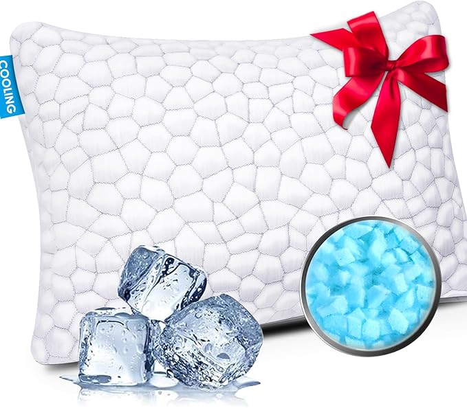 Cooling Pillow King Size 1 Pack, Adjustable Bed Pillows by SUPAMODERN