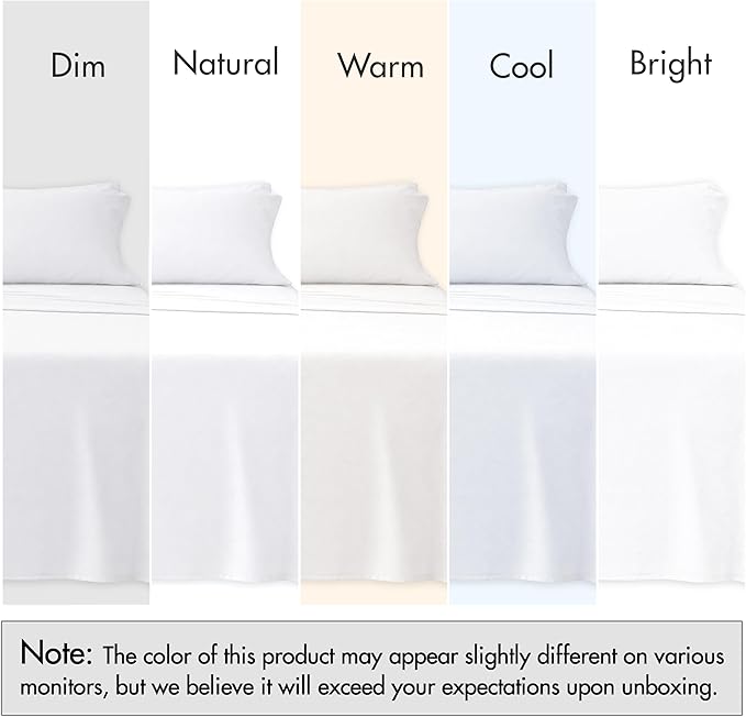 RUVANTI 100% Cotton Sheets – Split King Size Percale Bedding, Cooling & - Image 7