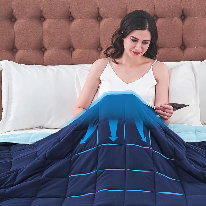 yescool Weighted Blanket for Adults Cooling Heavy Blanket for Sleeping Perfect - Image 9