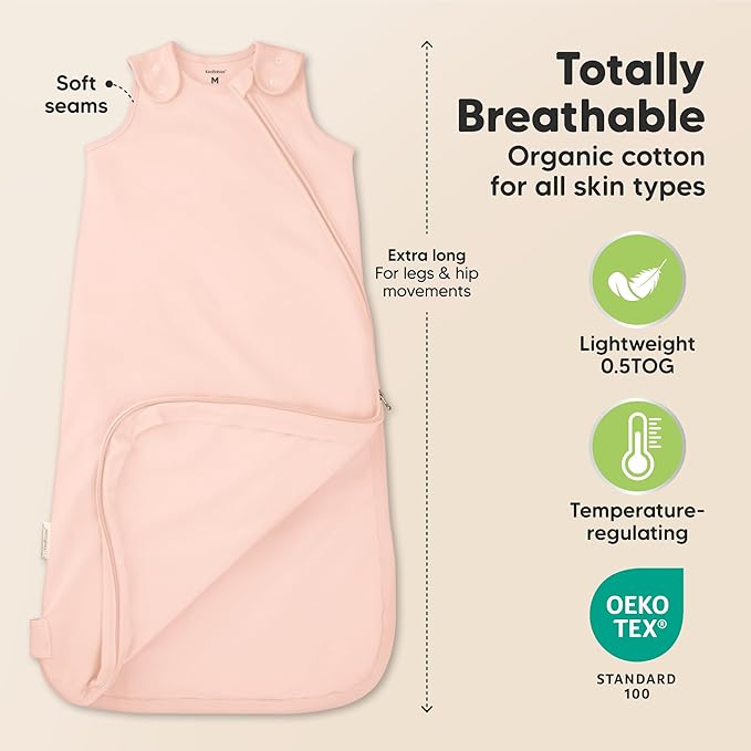 2-Pack Organic Baby Sleep Sacks, 100% Cotton - Image 3