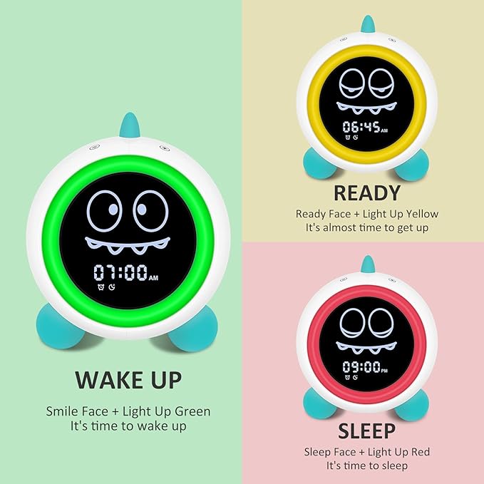 Kids Alarm Clock, Toddler Sleep Training Clock - Image 2