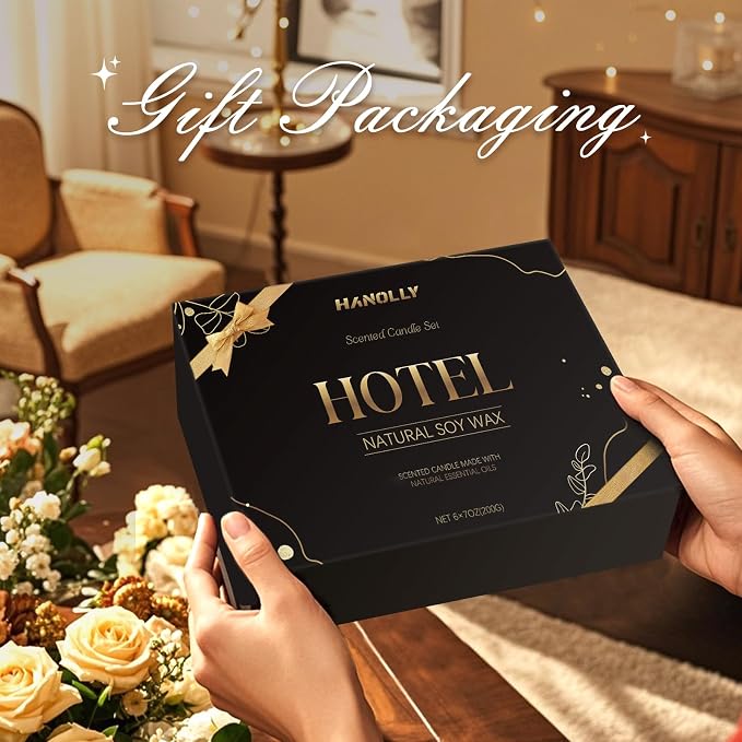 Hotel Scented Candles Set, 6 Pack Candles - Image 7