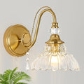 1 Piece Vintage Wall Sconce, 1-Light Brushed Gold Finish Wall Sconce by Unknown