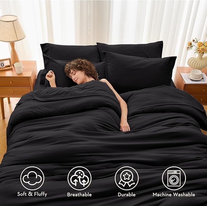 MUXHOMO 5 Pieces Twin Comforter Set, Soft Bed in a Bag Twin Size, All Season - Image 2