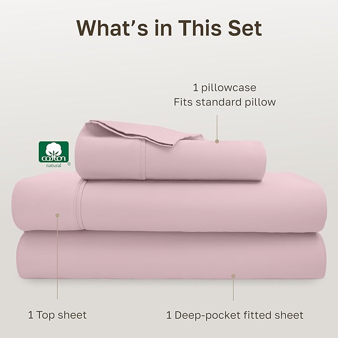 California Design Den Soft Twin XL 100% Cotton Sheet Sets, 400 Thread Count - Image 4