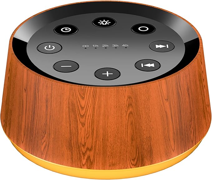 Brown Noise Sound Machine with 30 Soothing Sounds 12 Colors Night Light White by BrownNoise
