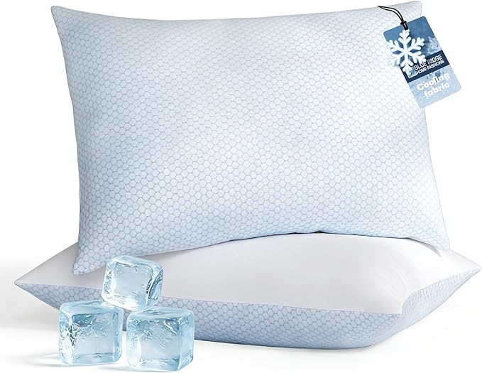 Blue Ridge Home Fashions Cooling Bed Pillows King Size Set of 2, Reversible by Blue+Ridge+Home+Fashions