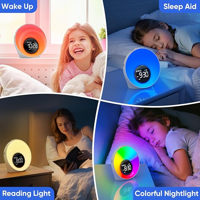 AFEXOA Wake Up Light Sunrise Alarm Clock - Image 8
