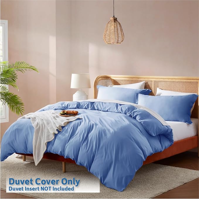 Nestl Calm Blue Duvet Cover King Size - Image 2