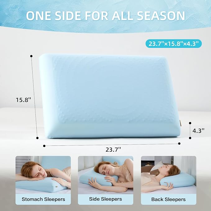 SAPHREAS Cooling Gel Memory Foam Pillow - Image 3