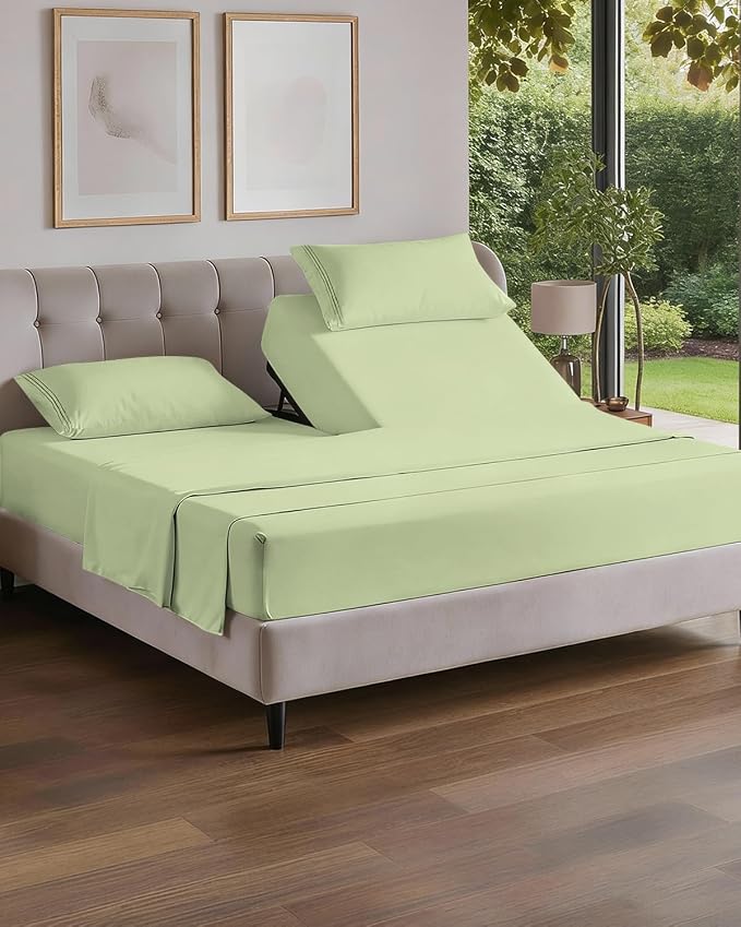 Flex Top Split Head King 4 Piece Sheet Set by CGKUnlimited