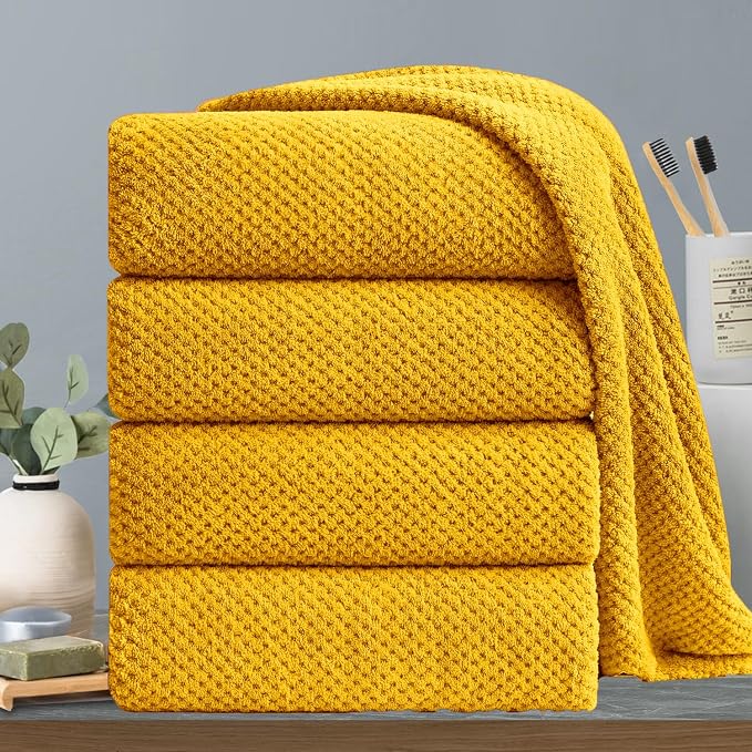 Extra Large Bath Towels Set 35x70 Inches by Hailea