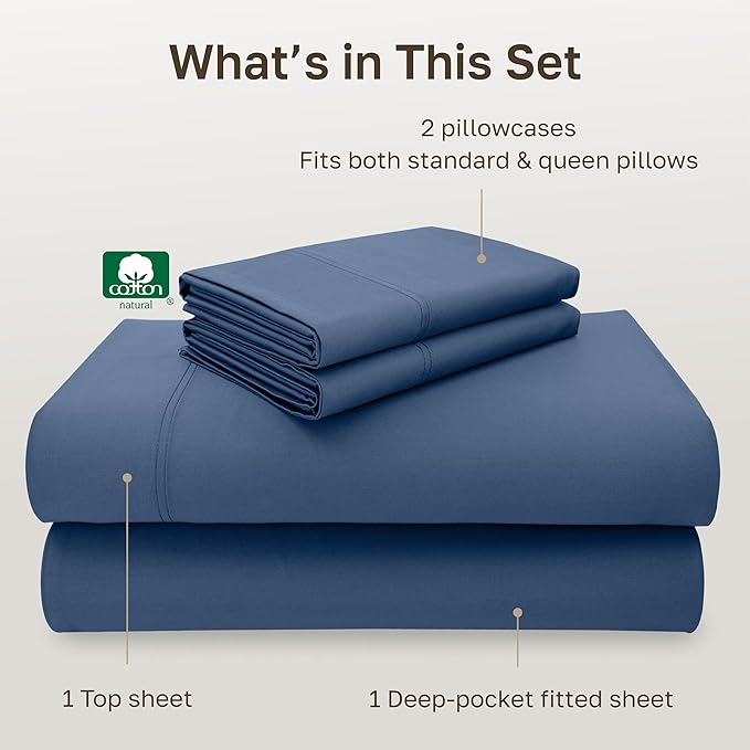 CALIFORNIA DESIGN DEN 5-Star Hotel 600 Thread Count 100% Cotton, Soft & Smooth - Image 4