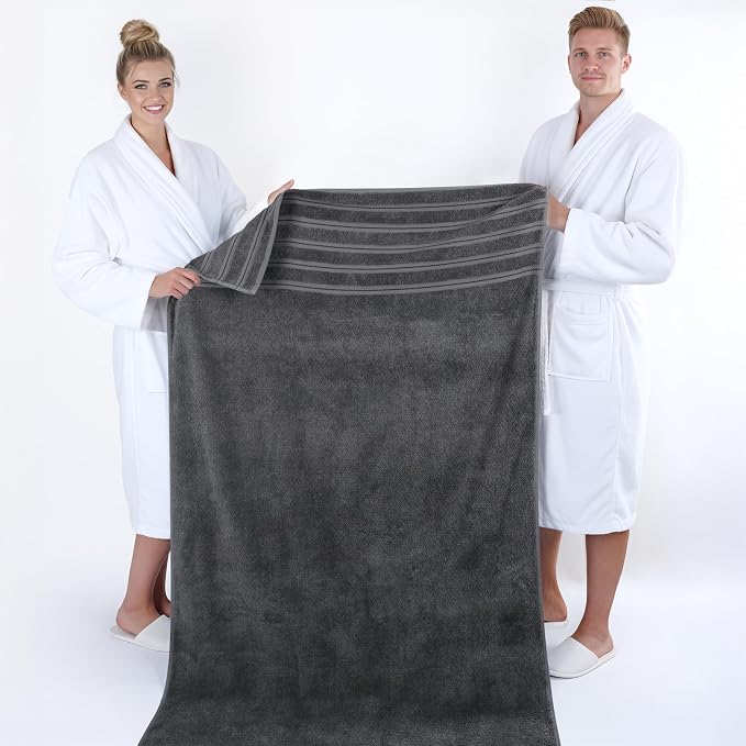 American Soft Linen 35x70 Jumbo Large Bath Towel, 600 GSM 100% Cotton Turkish - Image 5