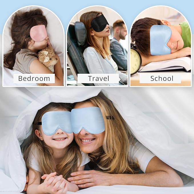 Silk Sleep Mask Eye Cover, 100% Real Natural Eye Mask - Image 7