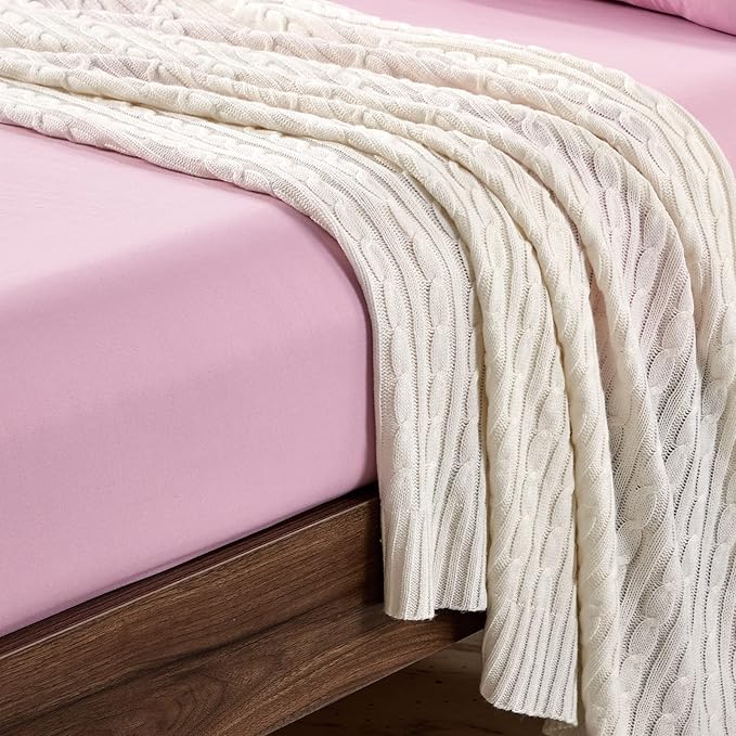 FreshCulture Twin Fitted Sheets, Bulk Pack of 6, Deep Pocket, Soft Microfiber - Image 5