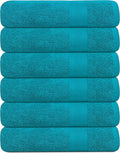 KAHAF COLLECTION 100% Cotton Bath Towels, 24x48 Pack of 6 Towels, Quick Dry by KAHAF+COLLECTION